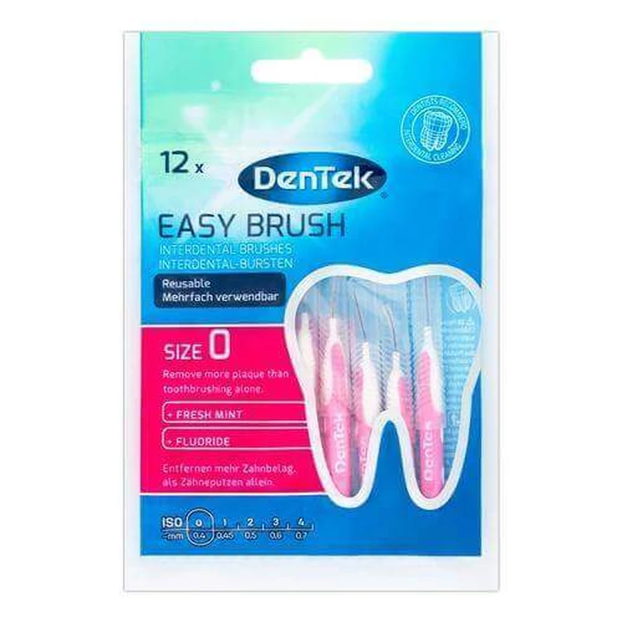DENTEK Межзубные щетки Easy Brush размер 0, 12шт: цены и характеристики