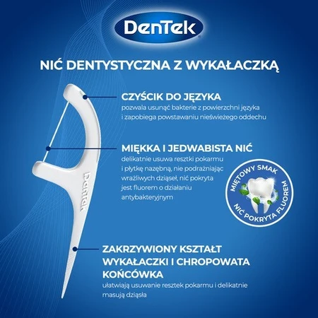 Зубная нить DENTEK Зубочистки Sensitive Clean, 40 шт.: цены и характеристики