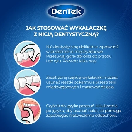 Зубная нить DENTEK Зубочистки Sensitive Clean, 40 шт.: цены и характеристики