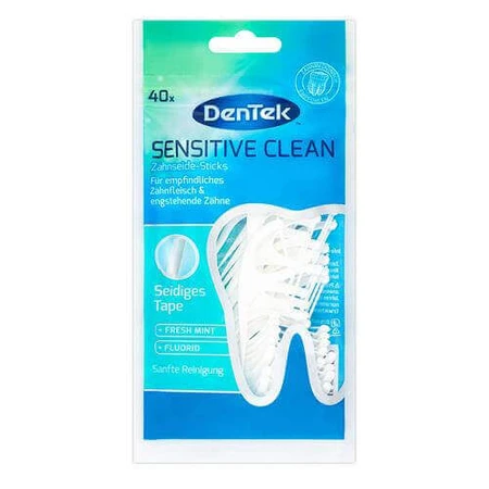 Зубная нить DENTEK Зубочистки Sensitive Clean, 40 шт.: цены и характеристики