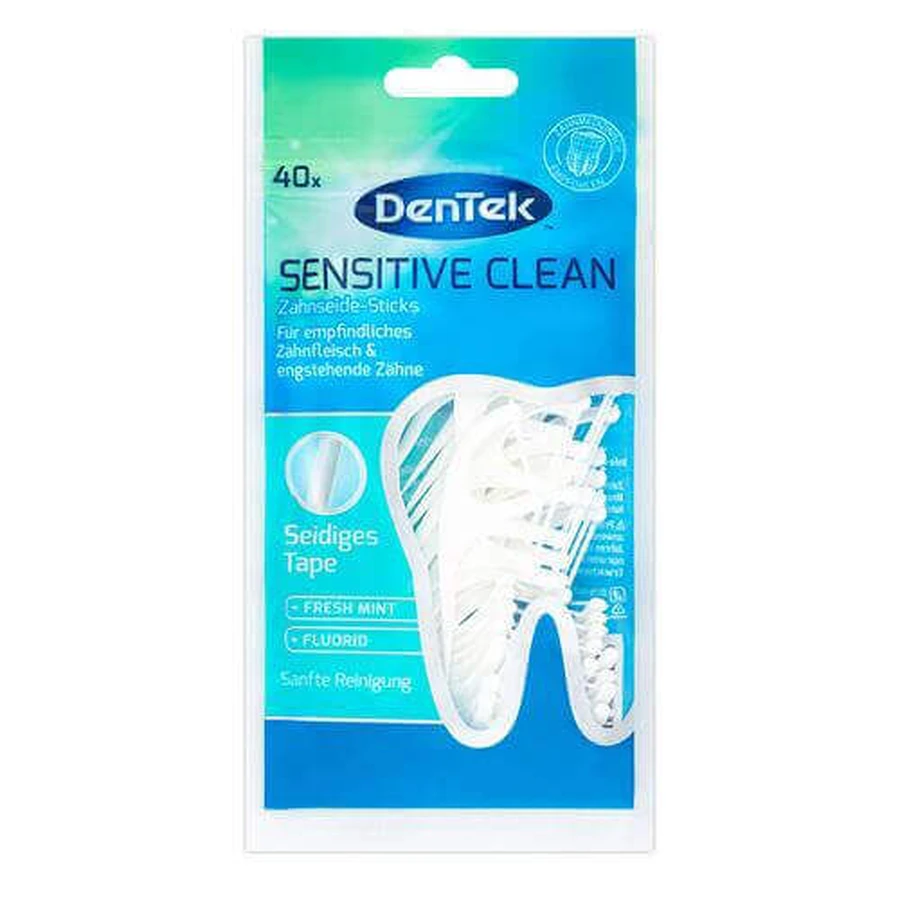 Зубная нить DENTEK Зубочистки Sensitive Clean, 40 шт.: цены и характеристики