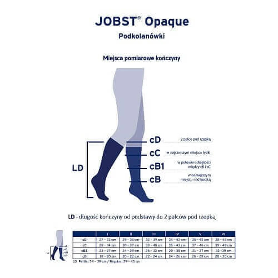 JOBST OPAQUE длинные компрессионные носки для колен CCL1 натуральные, размер 2 OP: цены и характеристики