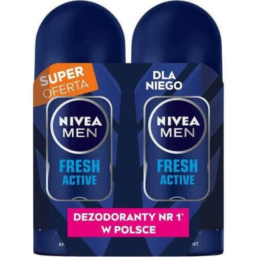 NIVEA MEN освіжаючий гель для душу, 2 x 50 мл: ціни та характеристики