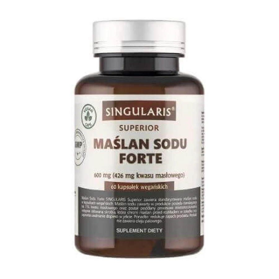 Singularis Superior Sodium Butyrate Forte, 60 веганских капсул: цены и характеристики
