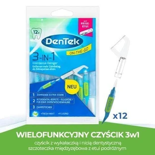 DENTEK Многофункциональное чистящее средство 3в1 On The Go, 12шт