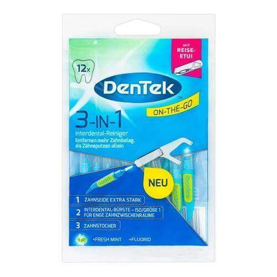 DENTEK Многофункциональное чистящее средство 3в1 On The Go, 12шт: цены и характеристики