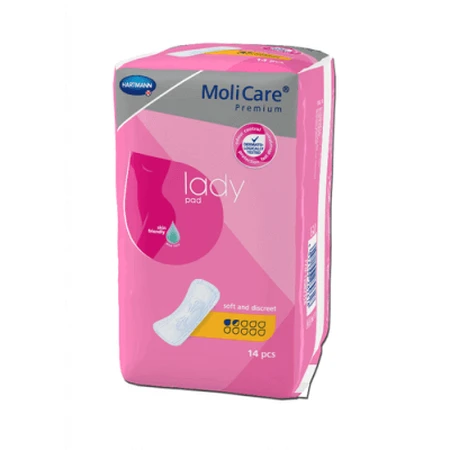 MoliCare Premium Lady Pad 1,5 краплі Анатомічна поглинаюча прокладка, 14 шт.: ціни та характеристики