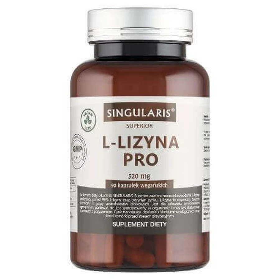 SINGULARIS Superior L-Lysine Pro, 90 капс.: ціни та характеристики