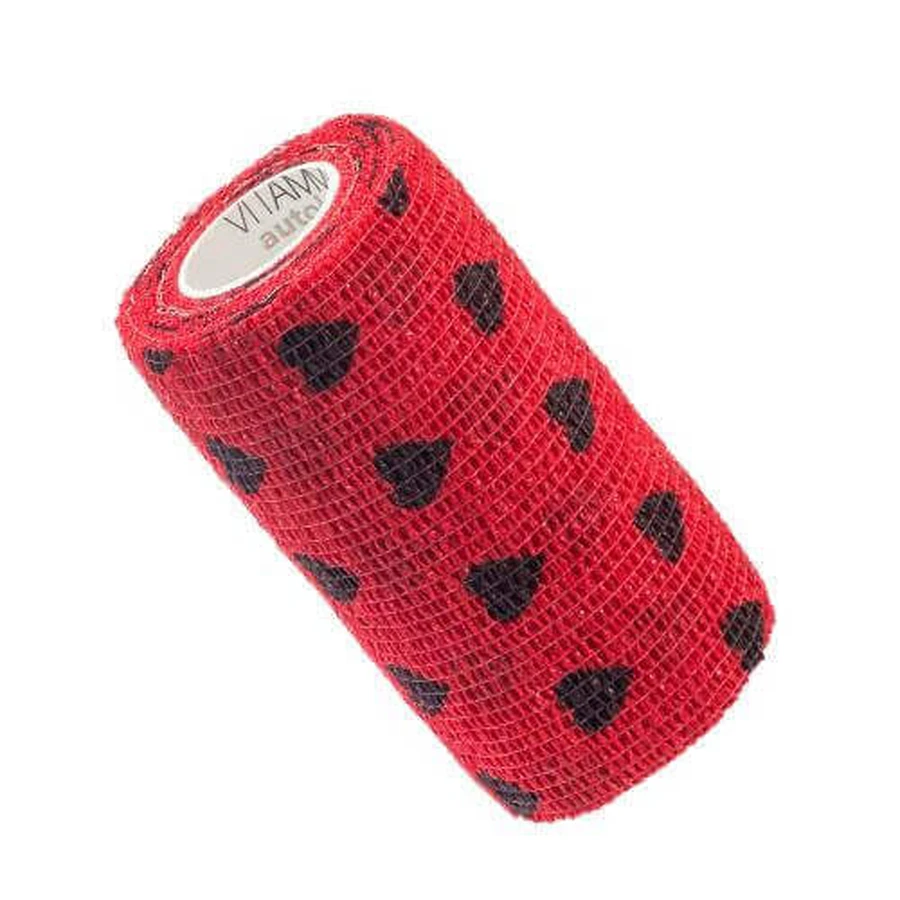 VITAMMY Autoband Еластичний еластичний бинт 10см х 450см Сердечка чорний: ціни та характеристики