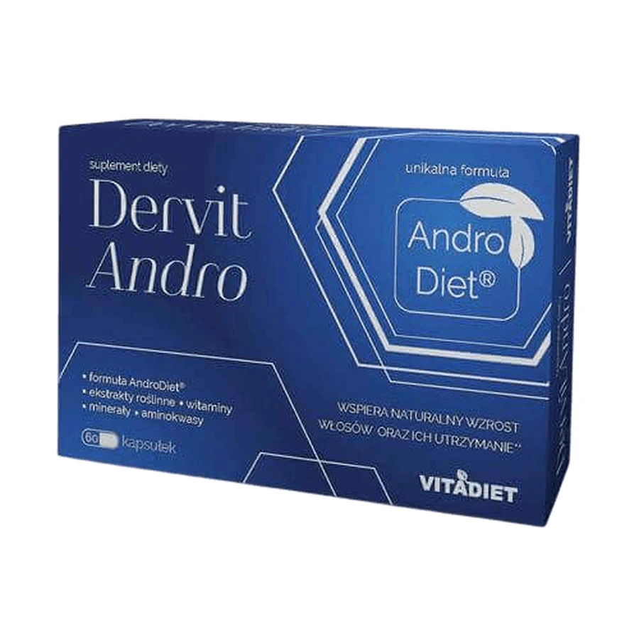 Дервит Андро Vitadiet Dervit Andro против выпадения волос, 60 капсул: цены и характеристики