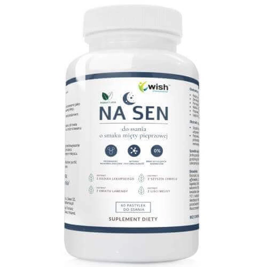 WISH Pharmaceutical На сен, льодяники зі смаком м'яти перцевої, 60 шт.: ціни та характеристики