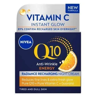 Нічний крем проти зморшок Nivea Q10 "Енергія зморшок", 50 мл
