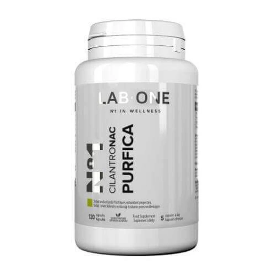 LAB ONE N°1 CilantroNAC Purfica, 120 капсул: цены и характеристики