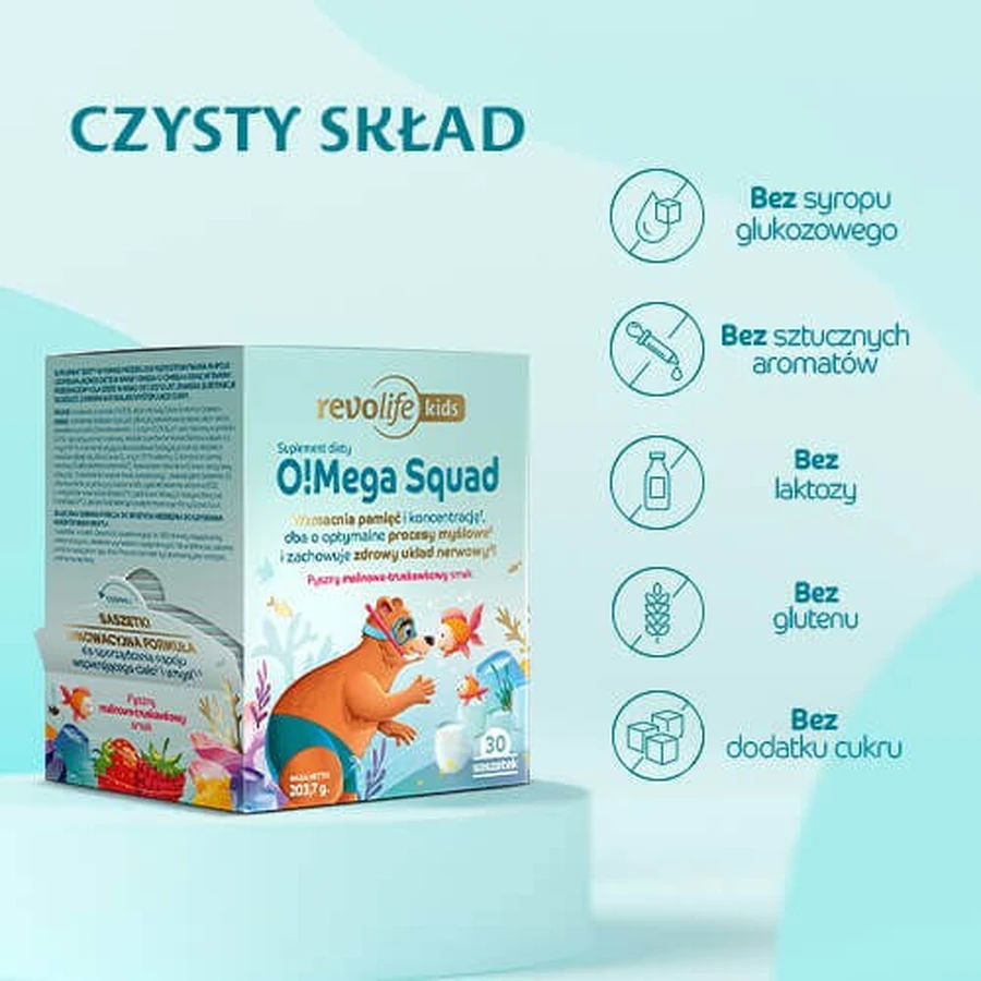 Revolife O!Mega Squad со вкусом малины и клубники, 30 пакетиков: цены и характеристики