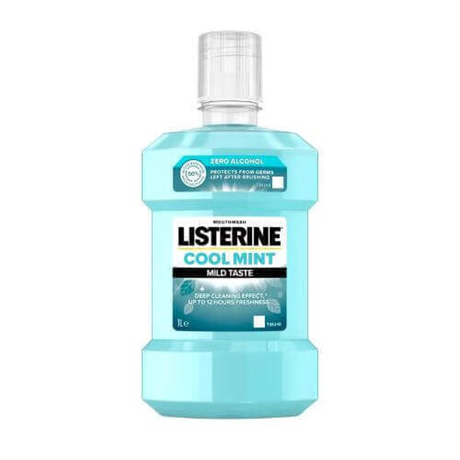 LISTERINE Cool Mint ополаскиватель для полости рта с мягким вкусом, 1000 мл: цены и характеристики
