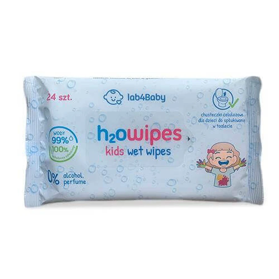Дитячі зволожуючі серветки Lab4Baby H2Owipes, 24 шт.: ціни та характеристики
