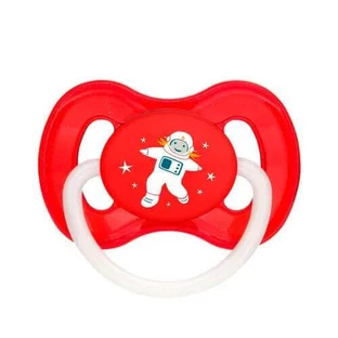 Пустышка Canpol Babies Cosmos круглая 0-6 месяцев красная 23/221, 1 шт.