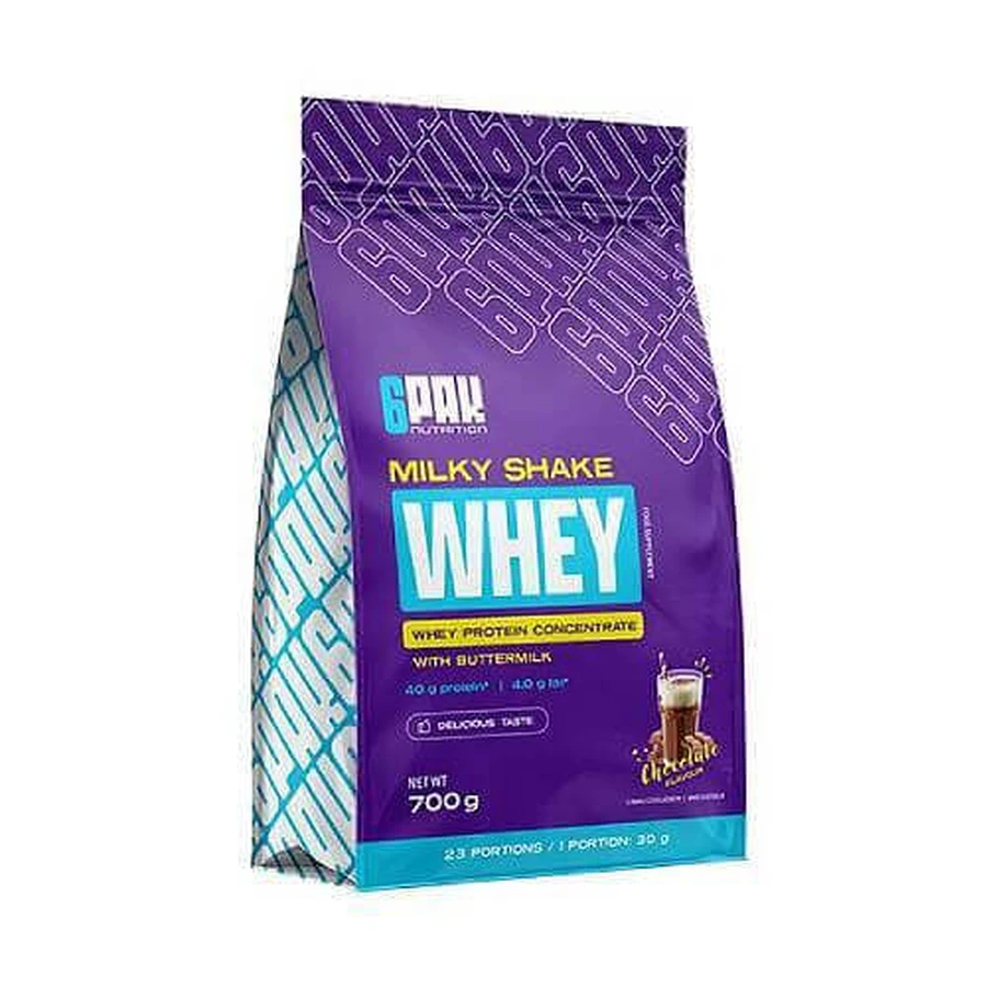 6Pak Nutrition Milky Shake Whey Chocolate, 700 г: цены и характеристики