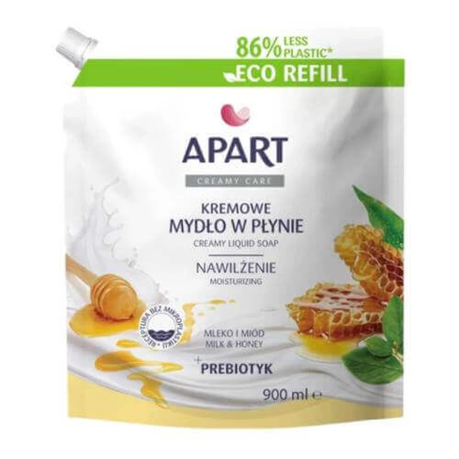 Рідке мило APART Creamy Care Молоко-мед рідке, 900 мл: ціни та характеристики