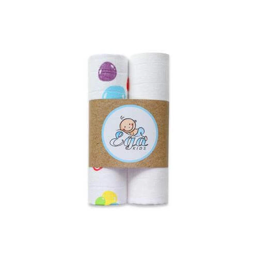 EGA KIDS Пеленка бамбуковая Дуэт Точки 70х80, 2шт: цены и характеристики