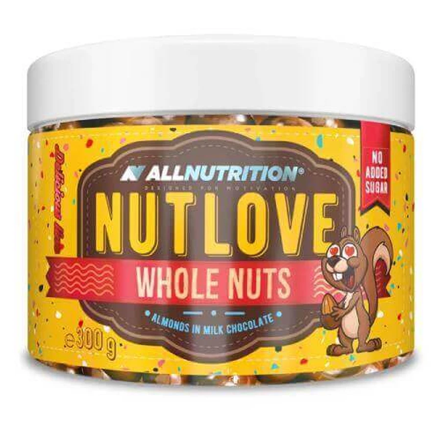 ALLNUTRITION NutLove WholeNuts Миндаль в молочном шоколаде, 300 г.: цены и характеристики