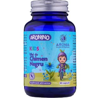 Масло черного тмина Aronino Kids - 60 жевательных капсул для поддержки детского иммунитета, дыхательной системы и энергии