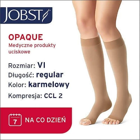 Довгі компресійні гольфи JOBST OPAQUE CCL2 карамель, розмір 6 OP: ціни та характеристики