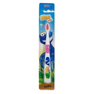 Детская зубная щетка Mattes Dino Smile M48 Soft розовая