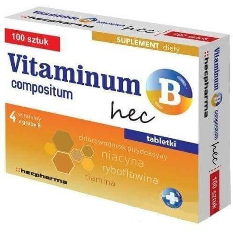 Vitaminum B compositum Hec - 100 таблеток: ціни та характеристики
