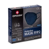 Защитная маска OPHARM FFP2 темно-синяя, 5шт
