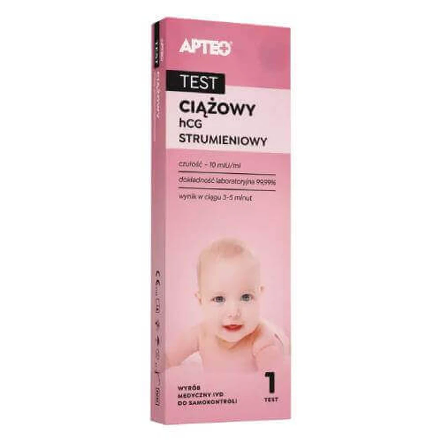 APTEO HCG потоковий тест на вагітність, 1 шт.: ціни та характеристики