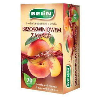 BELIN Персик і манго, фруктовий чай, 20 пакетиків
