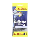 Gillette Blue 3 гладкие бритвы для бритья, 6 шт.