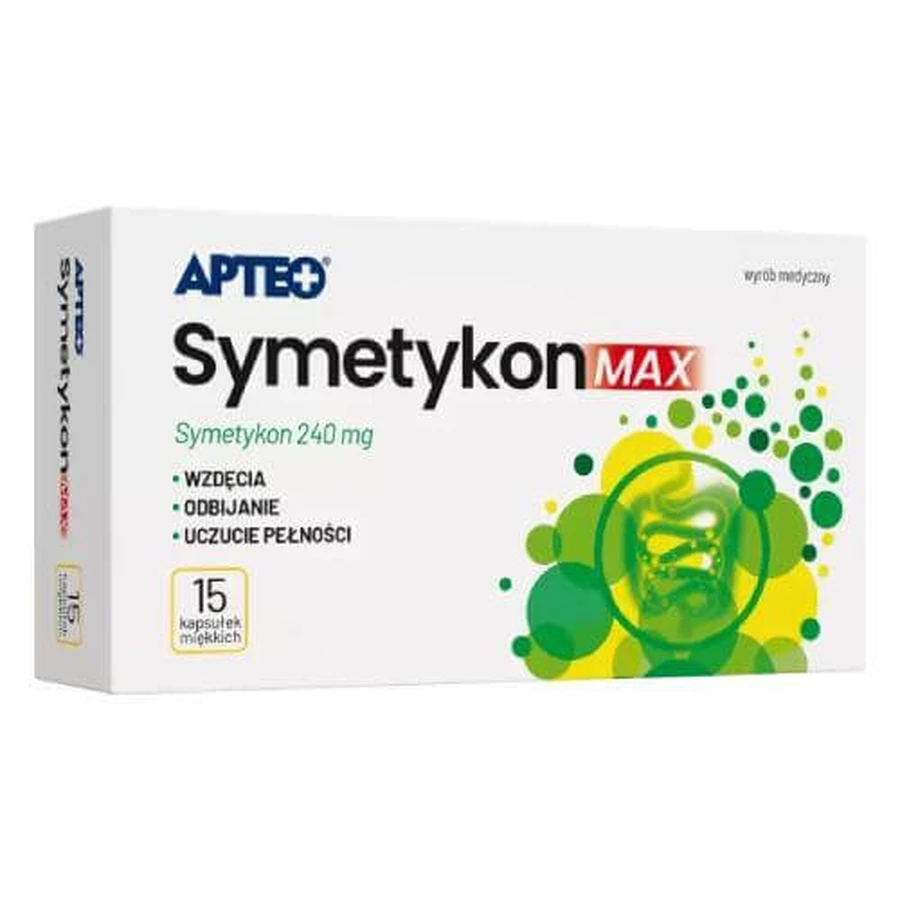 APTEO Symetykon Max 240 мг, 15 капсул: цены и характеристики