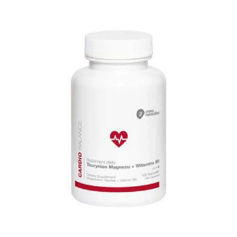 INVEX REMEDIES Таурат магния + витамин B6, 100 капсул: цены и характеристики