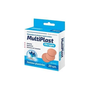 Family Health MultiPlast Водонепроникний круглий пластир, 20 шт.