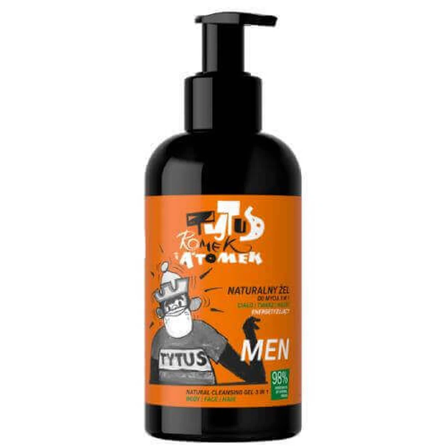 4ORGANIC Men Енергетичний гель для вмивання 3-в-1 TYTUS ROMEK I A'TOMEK, 200 мл: ціни та характеристики