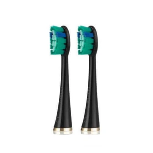 SEYSSO Gold Black Whitening Сменные насадки для зубной щетки sonic, 2 шт.