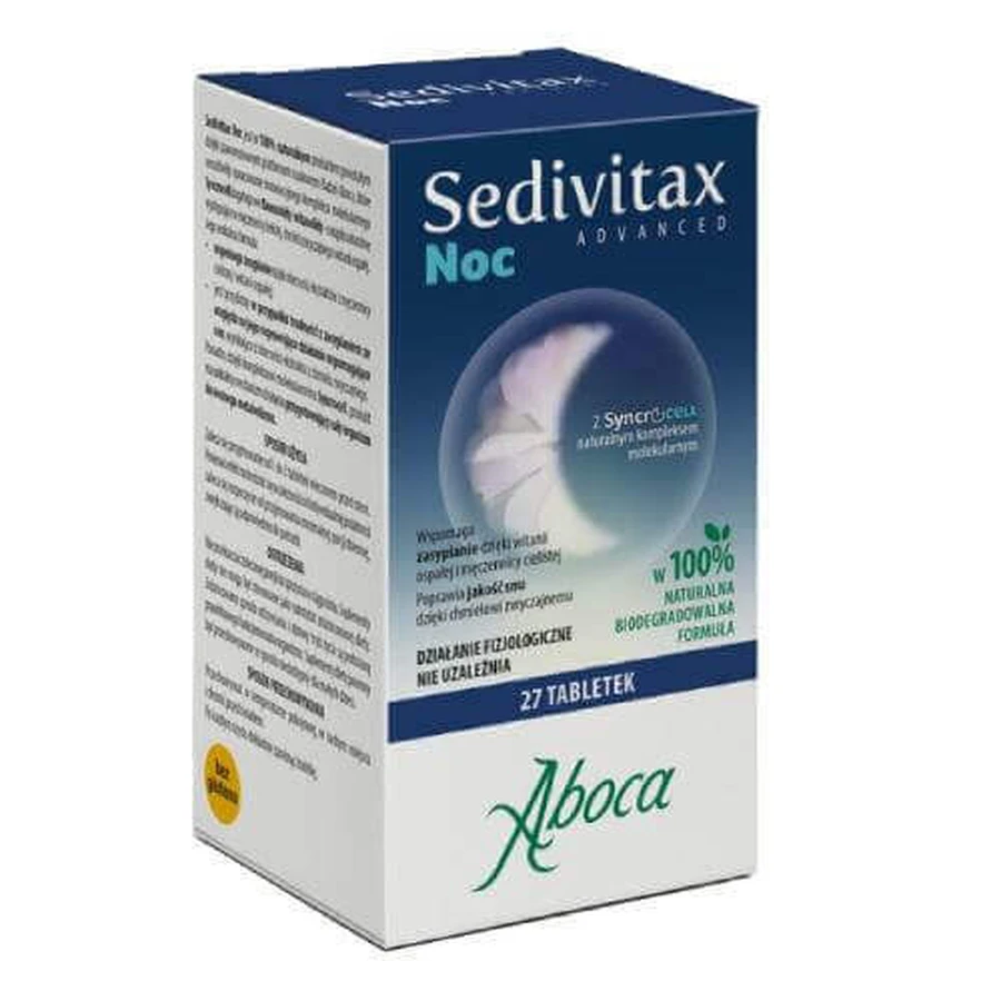 Aboca Sedivitax Night Advanced, 27 таблеток: ціни та характеристики