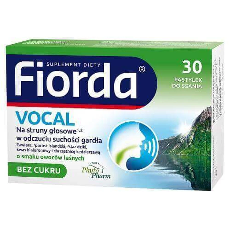 Fiorda Vocal со вкусом лесных фруктов, 30 пастилок: цены и характеристики