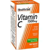 Health Aid Вітамін С Вітамін для зміцнення імунітету, шкіри та антиоксидантної дії 1500 мг 100 х 1 таблетка