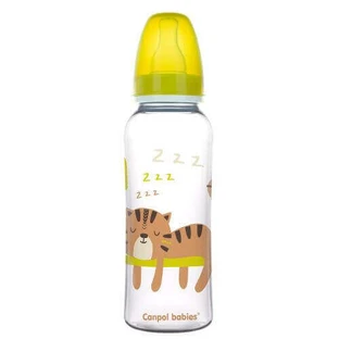 CANPOL BABIES Пляшка вузька 12м+ AFRICA жовта, 250мл