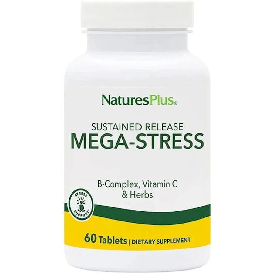 Nature's Plus Mega-Stress Complex Anxiety Supplement 60 tabs: цены и характеристики