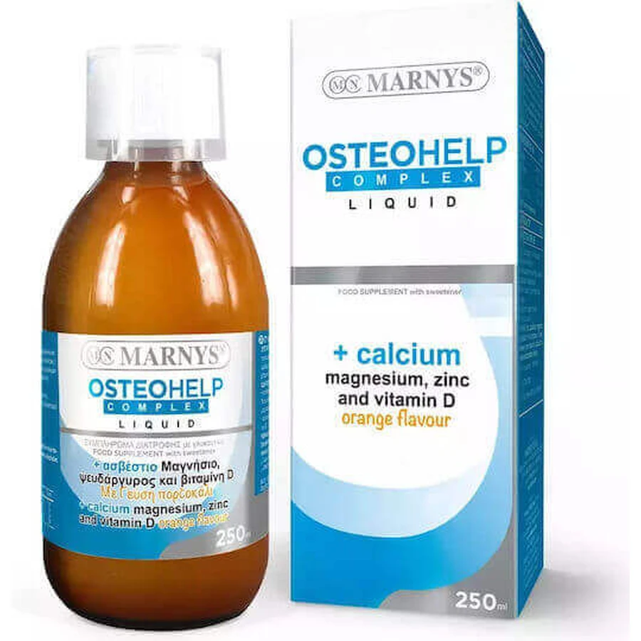 Спеціальна харчова добавка Marnys Osteohelp Complex 250мл апельсин: ціни та характеристики