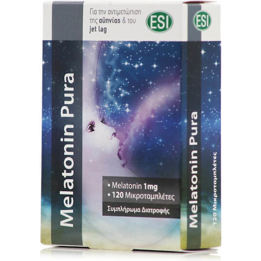 ESI Melatonin Pure Melatonin 1mg Sleep Supplement 120 tabs: цены и характеристики