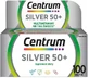 Полівітамінний комплекс Centrum Silver 50+ для енергії, зміцнення імунної системи та здоров'я яєць 100 таблеток