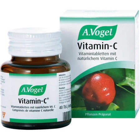 Vogel Vitamin-C Вітамін для підтримки імунітету, шкіри та антиоксидантної дії 100 мг 40 таблеток: ціни та характеристики