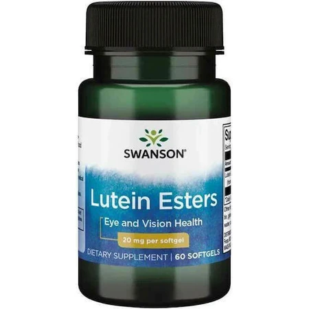 Харчова добавка Swanson Lutein Esters 20mg Спеціальна харчова добавка 60 м'яких гелів: ціни та характеристики