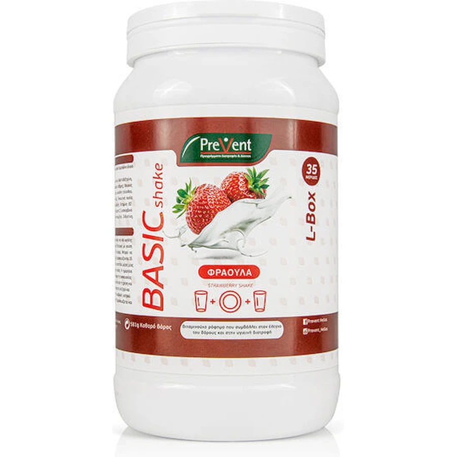 PreVent Basic Shake Добавка для снижения веса 581 гр Клубника: цены и характеристики