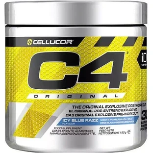 Cellucor iD Series C4 Original Pre Workout Supplement 390gr Blue Raspberry Frosted Blueberry